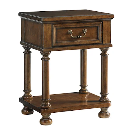 Willowbrook Bedside Table with One Drawer